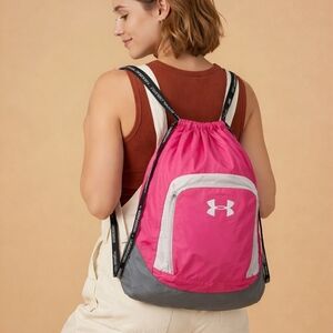 Under Armour Vibrant Pink and Gray Backpack